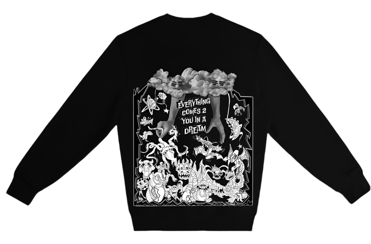 Dream Glow Crewneck Black