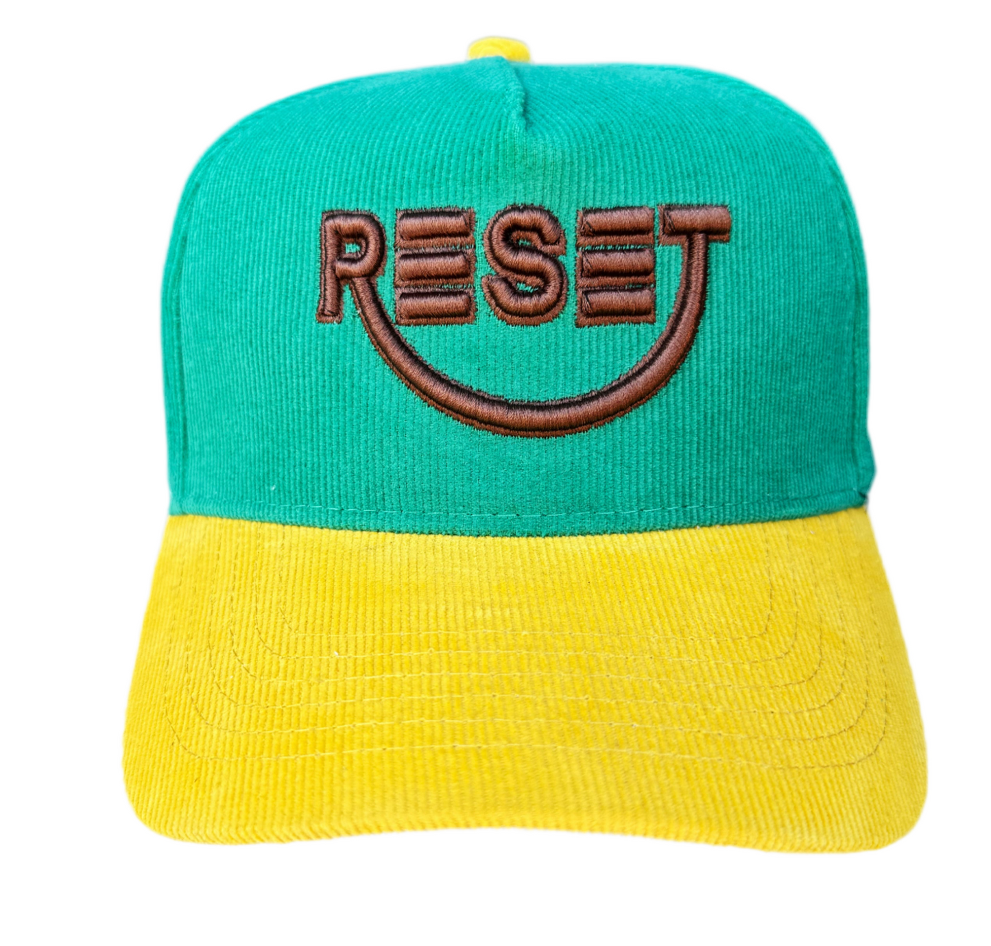 RESET Corduroy Green/Yellow/Brown Hat