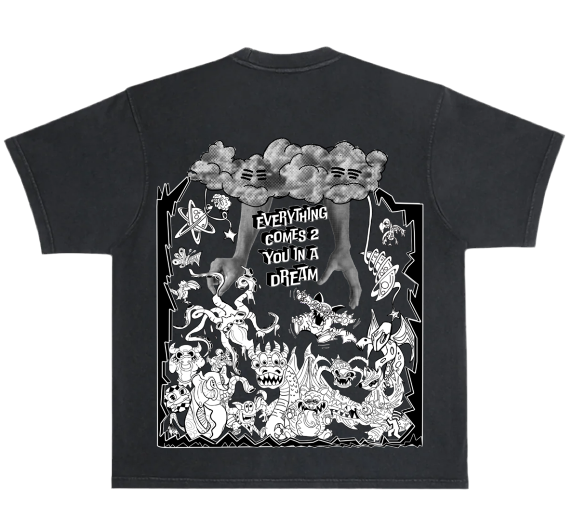 Dream Glow T-Shirt Wash Black