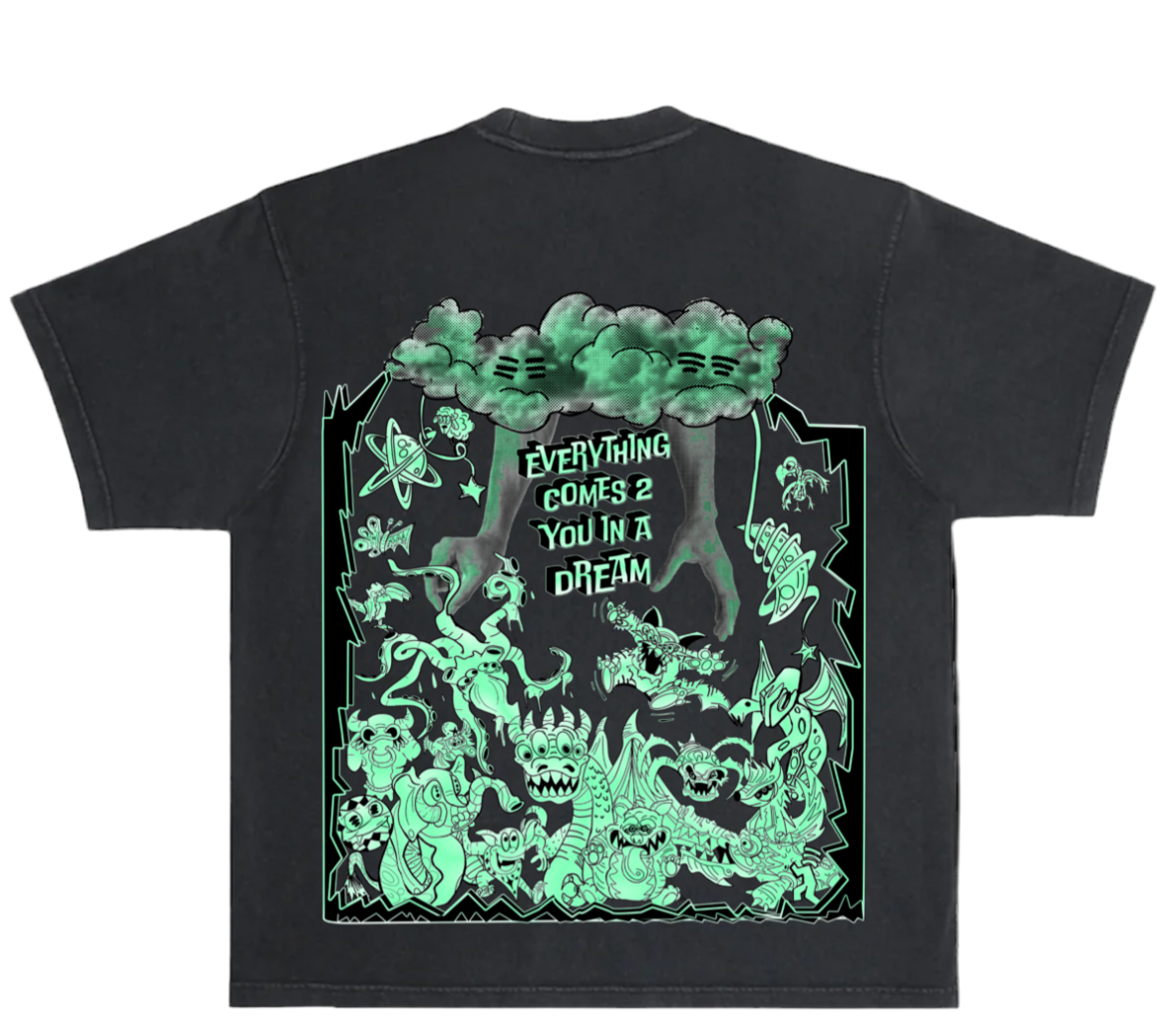 Dream Glow T-Shirt Wash Black