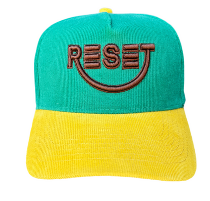 RESET Corduroy Green/Yellow/Brown Hat