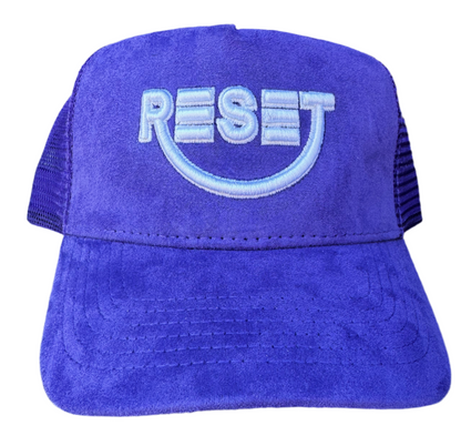 RESET Purple Velvet Trucker Hat