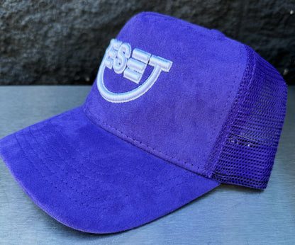 RESET Purple Velvet Trucker Hat