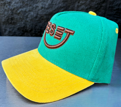 RESET Corduroy Green/Yellow/Brown Hat