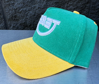 RESET Corduroy Green/Yellow Hat